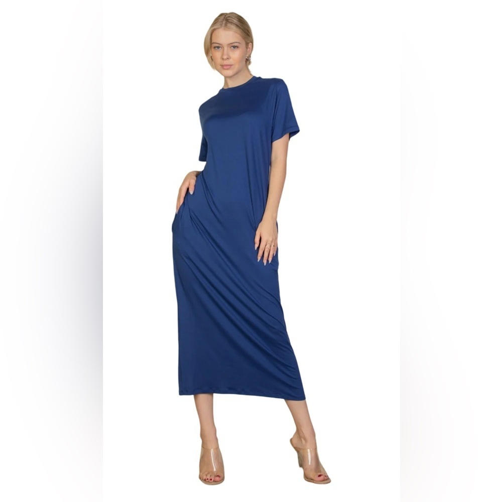 Tee Shirt Dress- Navy